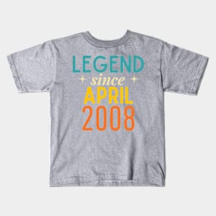 Legend Since April 2008 Kids T-Shirt